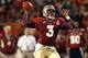 MIAMI GARDENS, FL - JANUARY 01: EJ Manuel #3 of the Florida State Seminoles throws a pass against the Northern Illinois Huskies during the Discover Orange Bowl at Sun Life Stadium on January 1, 2013 in Miami Gardens, Florida. (Photo by Streeter Lecka/Getty Images)