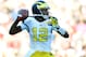 TAMPA, FL - JANUARY 1: Quarterback Devin Gardner #12 of the Michigan Wolverines passes in the fourth quarter against the South Carolina Gamecocks in the Outback Bowl January 1, 2013 at Raymond James Stadium in Tampa, Florida. South Carolina won 33 - 28. (Photo by Al Messerschmidt/Getty Images)