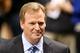 NEW ORLEANS, LA - FEBRUARY 03: NFL Commissioner Roger Goodell looks on from the field during Super Bowl XLVII between the San Francisco 49ers and the Baltimore Ravens at the Mercedes-Benz Superdome on February 3, 2013 in New Orleans, Louisiana. (Photo by Ronald Martinez/Getty Images)