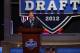 NEW YORK, NY - APRIL 26: NFL Commissioner Roger Goodell speaks at the podium on stare during the first round of the 2012 NFL Draft at Radio City Music Hall on April 26, 2012 in New York City. (Photo by Chris Chambers/Getty Images)