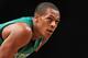 NEW YORK, NY - DECEMBER 25: Rajon Rondo #9 of the Boston Celtics looks on against the Brooklyn Nets at the Barclays Center on December 25, 2012 in the Brooklyn borough of New York City. NOTE TO USER: User expressly acknowledges and agrees that, by downloading and/or using this photograph, user is consenting to the terms and conditions of the Getty Images License Agreement. (Photo by Mike Stobe/Getty Images)