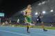 Aug 29, 2011; Daegu, SOUTH KOREA; Double amputee Oscar Pistorius (RSA) in a 400m semifinal in the evening session of Day 3 of the 2011 IAAF World Championships in Athletics at Daegu Stadium. From right: Greg Nixon (USA), Pistorius, Jermaine Gonzales (JAM), Rondell Bartholomew (GRN) and Jonathan Borlee (BEL). Mandatory Credit: Kirby Lee-USA TODAY Sports