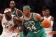 NEW YORK, NY - NOVEMBER 15: Paul Pierce #34 of the Boston Celtics controls the ball against the Brooklyn Nets at the Barclays Center on November 15, 2012 in the Brooklyn borough of New York City. NOTE TO USER: User expressly acknowledges and agrees that, by downloading and/or using this photograph, user is consenting to the terms and conditions of the Getty Images License Agreement. The Nets defeated the Celtics 102-97. (Photo by Bruce Bennett/Getty Images)