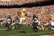 KNOXVILLE, TN - NOVEMBER 10: Cordarrelle Patterson #84 of the Tennessee Volunteers leaps into the end zone for a five-yard touchdown against the Missouri Tigers during the game at Neyland Stadium on November 10, 2012 in Knoxville, Tennessee. (Photo by Joe Robbins/Getty Images)