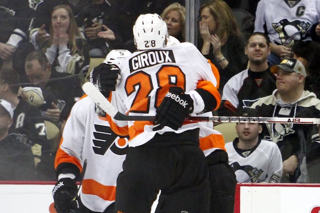 Voracek's Hat Trick Leads Flyers Past Penguins