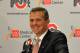 COLUMBUS, OH - NOVEMBER 28: Urban Meyer speaks to the media after being introduced as the new head coach of Ohio State football on November 28, 2011 in Columbus, Ohio. (Photo by Jamie Sabau/Getty Images)