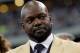 ARLINGTON, TX - NOVEMBER 21: Former Dallas Cowboys running back Emmitt Smith as Smith prepares to receive his Hall of Fame ring during a halftime ceremony at Cowboys Stadium on November 21, 2010 in Arlington, Texas. (Photo by Tom Pennington/Getty Images)