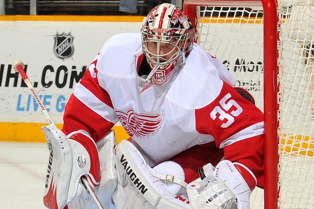 Red Wings' Jimmy Howard Says Blurred Vision Was 'scary'; Jan Mursak in Tonight