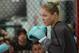 Feb 20, 2013; Torrance, CA, USA; Ronda Rousey during today's public workout at the UFC gym in Torrance, CA. Rousey has a bout with Liz Carmouche on Feb 23 in Anaheim, CA. Mandatory Credit: Jayne Kamin-Oncea-USA TODAY Sports
