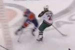 Watch: Taylor Hall Delivers Cheap Shot to Clutterbuck