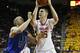 Feb 16, 2013; College Park, MD, USA; Maryland Terrapins center Alex Len (25) drives to the basket against Duke Blue Devils forward Mason Plumlee (5) at the Comcast Center. Mandatory Credit: Mitch Stringer-USA TODAY Sports