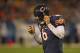 CHICAGO, IL - OCTOBER 22: Jay Cutler #6 of the Chicago Bears walks off of the field after suffering an injury on a sack against the Detroit Lions at Soldier Field on October 22, 2012 in Chicago, Illinois. The Bears defeated the Lions 13-7. (Photo by Jonathan Daniel/Getty Images)