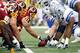 ARLINGTON, TX - NOVEMBER 22: The Washington Redskins offensive line prepares to snap the ball against the Dallas Cowboys at Cowboys Stadium on November 22, 2009 in Arlington, Texas. (Photo by Ronald Martinez/Getty Images)