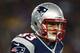 FOXBORO, MA - JANUARY 20: Wes Welker #83 of the New England Patriots looks on against the Baltimore Ravens during the 2013 AFC Championship game at Gillette Stadium on January 20, 2013 in Foxboro, Massachusetts. (Photo by Elsa/Getty Images)