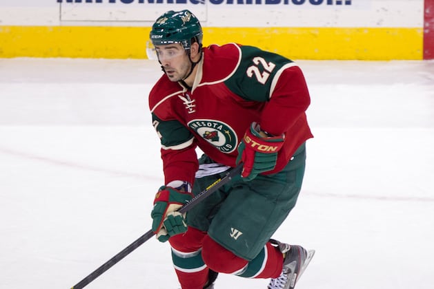 Cal Clutterbuck on Crutches, Will Miss Flames Game