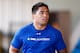 BRADENTON, FL - JANUARY 23: Linebacker Manti Te'o of the Notre Dame Fighting Irish works out at IMG Academy on January 23, 2013 in Bradenton, Florida. (Photo by J. Meric/Getty Images)