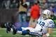 Luck found himself in this position far too often in 2012, whether it was a sack or simply a hit on the quarterback.