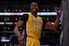 LOS ANGELES, CA - FEBRUARY 22: Dwight Howard #12 of the Los Angeles Lakers smiles after being fouled in the first half against the Portland Trail Blazers at Staples Center on February 22, 2013 in Los Angeles, California. NOTE TO USER: User expressly acknowledges and agrees that, by downloading and or using this photograph, User is consenting to the terms and conditions of the Getty Images License Agreement. (Photo by Jeff Gross/Getty Images)