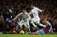 Aaron Lennon and Clint Dempsey in action against West Ham last November.