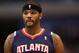 DALLAS, TX - FEBRUARY 11: Josh Smith #5 of the Atlanta Hawks at American Airlines Center on February 11, 2013 in Dallas, Texas. NOTE TO USER: User expressly acknowledges and agrees that, by downloading and or using this photograph, User is consenting to the terms and conditions of the Getty Images License Agreement. (Photo by Ronald Martinez/Getty Images)