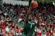 RALEIGH, NC - FEBRUARY 02: Durand Scott #1of the Miami Hurricanes scores against Tyler Lewis #12 of the North Carolina State Wolfpack during play at PNC Arena on February 2, 2013 in Raleigh, North Carolina. Miami won 79-78. (Photo by Grant Halverson/Getty Images)