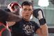 Feb 20, 2013; Torrance, CA, USA; Lyoto Machida during today's public workout at the UFC gym in Torrance, CA. Machida has a bout with Dan Henderson on Feb 23 in Anaheim, CA. Mandatory Credit: Jayne Kamin-Oncea-USA TODAY Sports