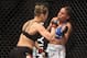 ANAHEIM, CA - FEBRUARY 23: Ronda Rousey prepares to hit Liz Carmouche during their UFC Bantamweight Title fight at Honda Center on February 23, 2013 in Anaheim, California. (Photo by Jeff Gross/Getty Images)