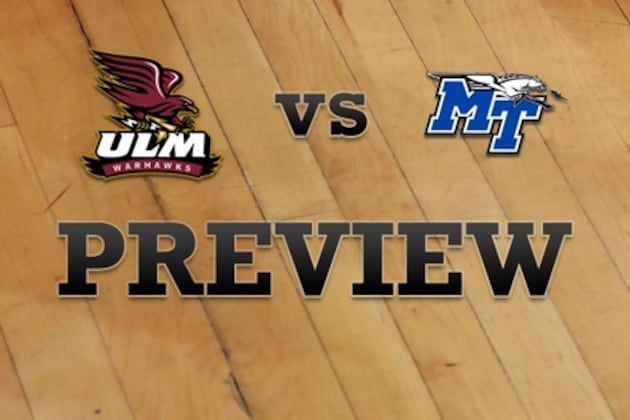 Louisiana-Monroe vs. Middle Tenn State: Full Game Preview
