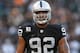 OAKLAND, CA - SEPTEMBER 10: Richard Seymour #92 of the Oakland Raiders warms up before their game against the San Diego Chargers during their season opener at Oakland-Alameda County Coliseum on September 10, 2012 in Oakland, California. (Photo by Ezra Shaw/Getty Images)