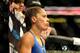 Feb 23, 2013; Anaheim, CA, USA; Liz Carmouche inside the octagon before her fight with Ronda Rousey (not pictured) in their UFC women's world bantamweight championship bout at the Honda Center. Mandatory Credit: Jayne Kamin-Oncea-USA TODAY Sports