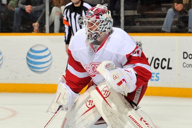 Jonas Gustavsson Hurting Again; Jimmy Howard Starts vs. Canucks