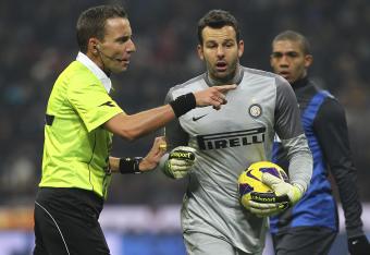 Inter goalkeeper Samir Handanovic has been exceptional in this Milan derby.