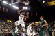ANN ARBOR, MI - NOVEMBER 13: Glenn Robinson III #1 of the Michigan Wolverines dunks over Tim Kamczyc #33 of the Cleveland State Vikings at Crisler Center during the NIT Season Tip-Off on November 13, 2012 in Ann Arbor, Michigan. (Photo by Gregory Shamus/Getty Images)