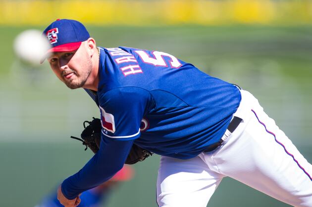 Matt Harrison Struggles in Spring Debut
