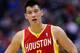 WASHINGTON, DC - FEBRUARY 23: Jeremy Lin #7 of the Houston Rockets looks on from the floor during the second half against the Washington Wizards at Verizon Center on February 23, 2013 in Washington, DC. NOTE TO USER: User expressly acknowledges and agrees that, by downloading and or using this photograph, User is consenting to the terms and conditions of the Getty Images License Agreement. (Photo by Rob Carr/Getty Images)