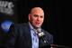 Dec 29, 2012; Las Vegas, NV, USA; UFC president Dana White speaks during post fight press conference at UFC 155 at the MGM Grand Garden Arena. Mandatory Credit: Gary A. Vasquez-USA TODAY Sports