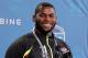 Feb 23, 2013; Indianapolis, IN, USA; FLorida Gators defensive lineman Sharrif Floyd speaks at a press conference during the 2013 NFL Combine at Lucas Oil Stadium. Credit: Pat Lovell-USA TODAY Sports