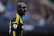 MANCHESTER, ENGLAND - FEBRUARY 24: Demba Ba of Chelsea wears a protective mask during the Barclays Premier League match between Manchester City and Chelsea at Etihad Stadium on February 24, 2013 in Manchester, England. (Photo by Shaun Botterill/Getty Images)