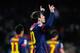 BARCELONA, SPAIN - FEBRUARY 23: Lionel Messi of FC Barcelona celebrates after scoring his team's second goal during the La Liga match between FC Barcelona and Sevilla FC at Camp Nou on February 23, 2013 in Barcelona, Spain. (Photo by David Ramos/Getty Images)