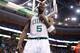 BOSTON, MA - FEBRUARY 13: Kevin Garnett #5 of the Boston Celtics reacts following a foul against the Chicago Bulls during the game on February 13, 2013 at TD Garden in Boston, Massachusetts. NOTE TO USER: User expressly acknowledges and agrees that, by downloading and or using this photograph, User is consenting to the terms and conditions of the Getty Images License Agreement. (Photo by Jared Wickerham/Getty Images)