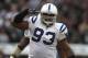 OAKLAND, CA - DECEMBER 26: Dwight Freeney #93 of the Indianapolis Colts celebrates after a sack against the Oakland Raiders during an NFL game at Oakland-Alameda County Coliseum on December 26, 2010 in Oakland, California. (Photo by Jed Jacobsohn/Getty Images)