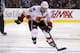 VANCOUVER, CANADA - JANUARY 23: Jarome Iginla #12 of the Calgary Flames skates with the puck during NHL action against the Vancouver Canucks on January 23, 2013 at Rogers Arena in Vancouver, British Columbia, Canada. (Photo by Rich Lam/Getty Images)