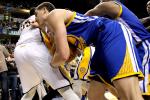 Pacers, Warriors Brawl in Indiana