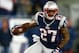 FOXBORO, MA - NOVEMBER 18: Tavon Wilson #27 of the New England Patriots runs with the ball after intercepting a pass from Andrew Luck #12 of the Indianapolis Colts during the game on November 18, 2012 at Gillette Stadium in Foxboro, Massachusetts. (Photo by Jared Wickerham/Getty Images)