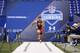 INDIANAPOLIS, IN - FEBRUARY 25: Manti Te'o of Notre Dame runs the 40-yard dash during the 2013 NFL Combine at Lucas Oil Stadium on February 25, 2013 in Indianapolis, Indiana. (Photo by Joe Robbins/Getty Images)