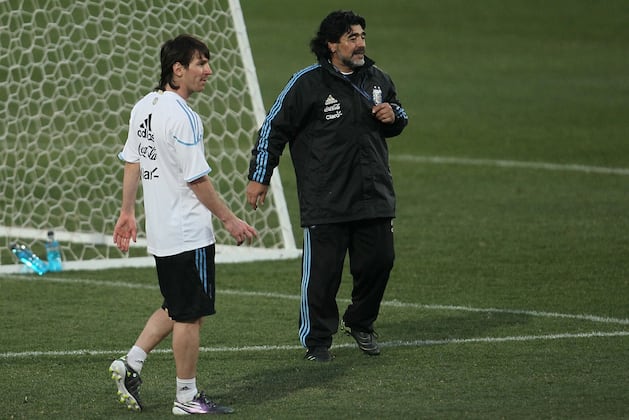 Maradona Claims Messi Is a 'Great' but Not as Good as El Diego
