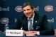 BROSSARD, CANADA - MAY 2: Marc Bergevin speaks to the media during his introduction as the new General Manager for the Montreal Canadiens at the Bell SportsPlex on May 2, 2012 in Brossard, Quebec, Canada. (Photo by Richard Wolowicz/Getty Images)
