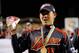 LOS ANGELES, CA - MARCH 23: Daisuke Matsuzaka #18 of Japan holds up the the MVP trophy after defeating Korea during the finals of the 2009 World Baseball Classic on March 23, 2009 at Dodger Stadium in Los Angeles, California. Japan won 5-3 in 10 innings. (Photo by Kevork Djansezian/Getty Images)
