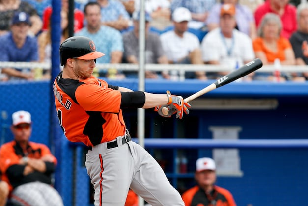 Reimold Turns in an Impressive Round of BP Before Game Against Red Sox