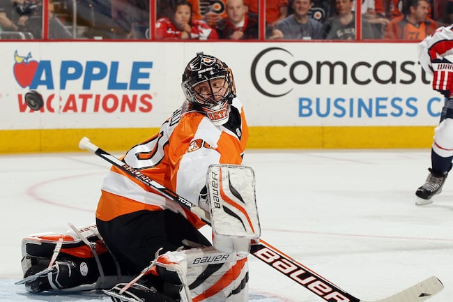 Can Bryzgalov get the shutout of the Caps?